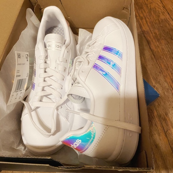adidas grand court holographic adidas grand court holographic